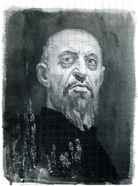 Head of Ivan the Terrible. 1994. P, wcr. 28x20. Sergei Kirillov