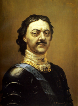 Portrait of Peter the Great. 1995. Oil, cvs 80x60. Sergei Kirillov