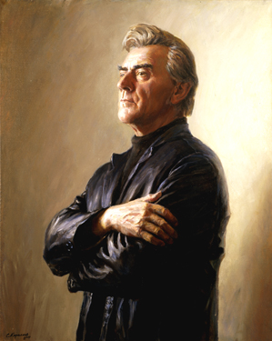 Portrait of People´s Artist of USSR Victor Ivanovich Korshunov. 2000. Oil, cvs 100x80. Sergei Kirillov