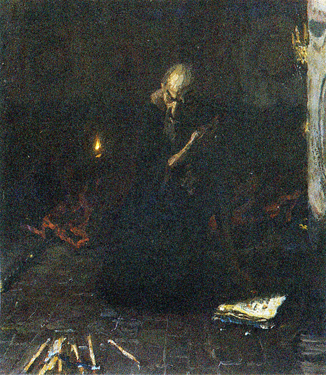 Sketch to Ivan the Terrible (No. 4). 1988. Oil, cdb 37x34. Sergei Kirillov