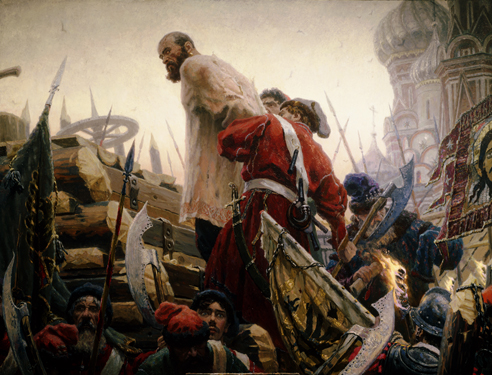 Historical Paintings: Stepan Razin. 1985-1988. Oil, cvs 192x252. Sergei Kirillov